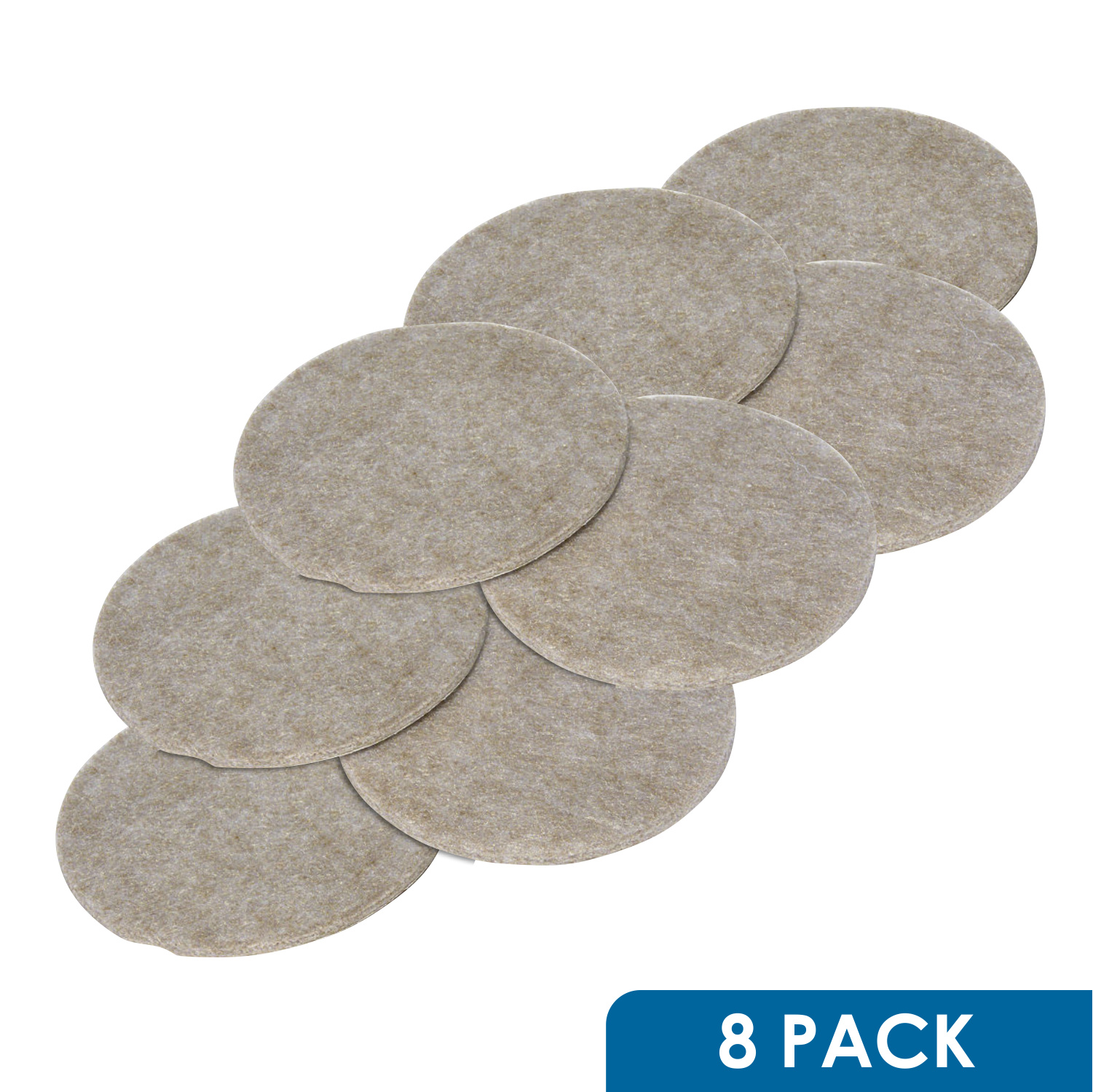8 Pack 3" Round Felt Pads Sliders Gliders for Legs Chair Sofa Furniture